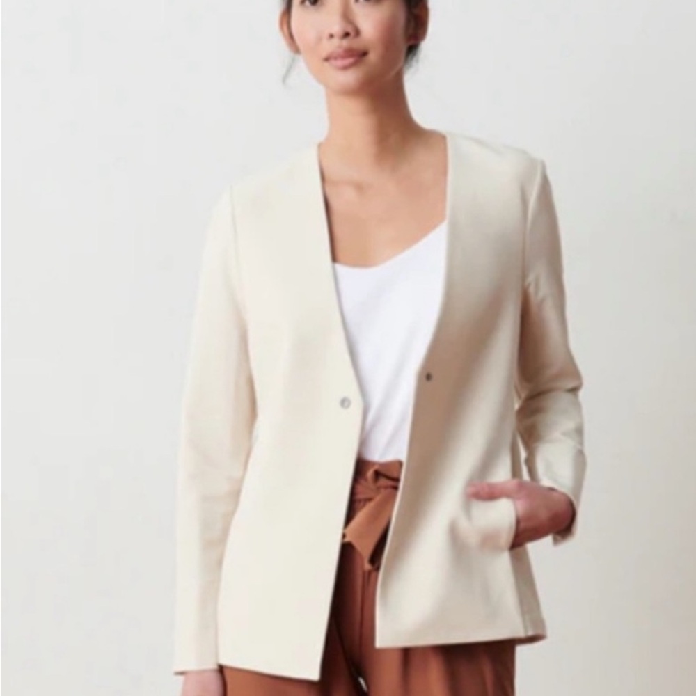 Aday Strategy Blazer in Oat